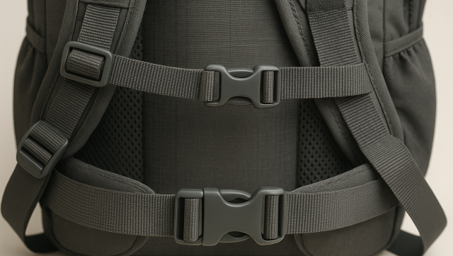 Pasy biodrowe i piersiowe w plecakach