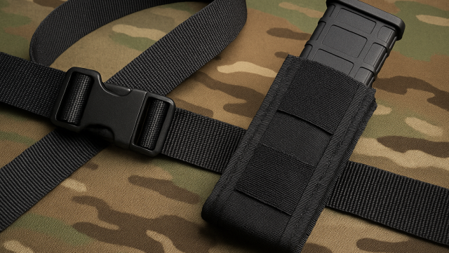 Taśmy nośne w pasach narzędziowych i ładownicach wojskowych – taśma nośna marki BAGUM