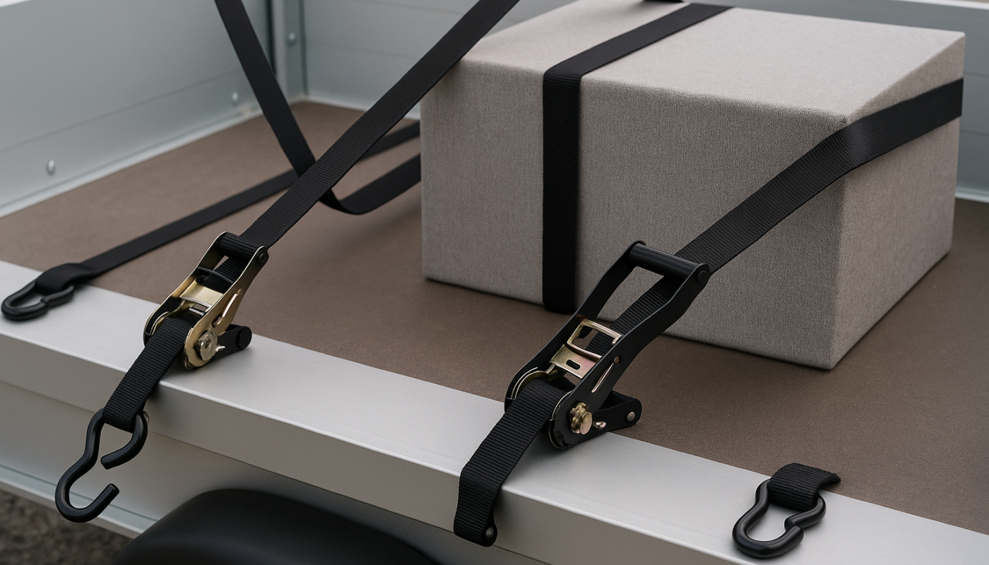 Pasy do mocowania ładunków w lekkim transporcie