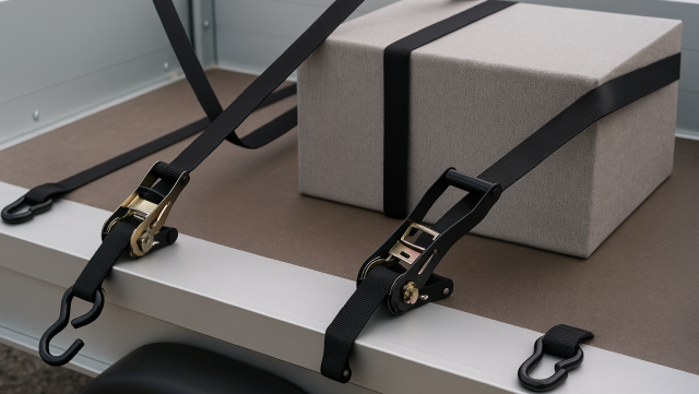 Pasy do mocowania ładunków w lekkim transporcie