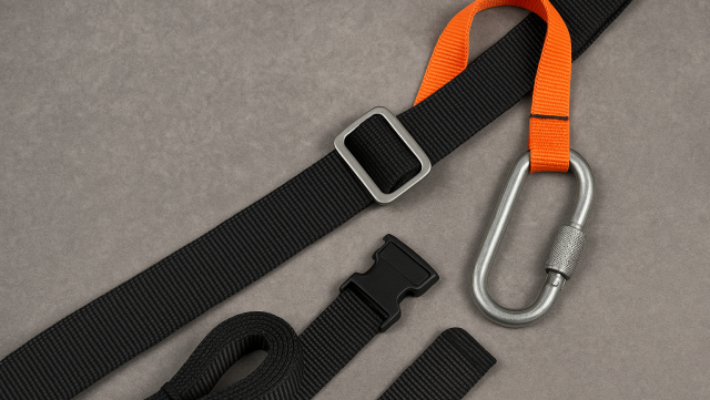 Elementy prostych uprzęży zabezpieczających (np. do przenoszenia ciężarów) – taśma nośna BAGUM