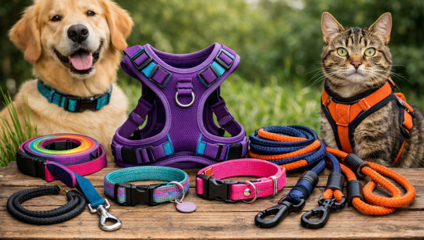 Taśmy nośne dla psów i kotów – smycze, obroże i szelki, które zmieniają codzienne spacery
