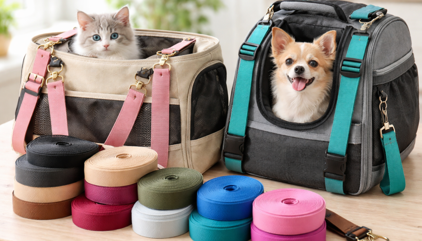 Taśmy nośne jako paski w torbach i transporterach dla zwierząt – praktyczne rozwiązanie na lata