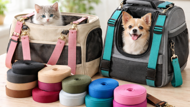 Taśmy nośne jako paski w torbach i transporterach dla zwierząt – praktyczne rozwiązanie na lata