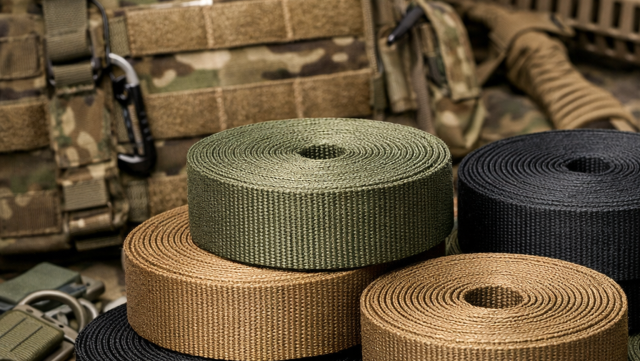 Wojskowe standardy: taśmy polipropylenowe do oporządzenia taktycznego