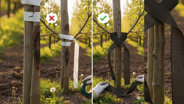 Ekologiczne wiązanie drzewek – czy taśma PVC jest bezpieczna dla kory?