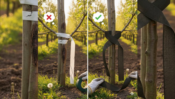 Ekologiczne wiązanie drzewek – czy taśma PVC jest bezpieczna dla kory?