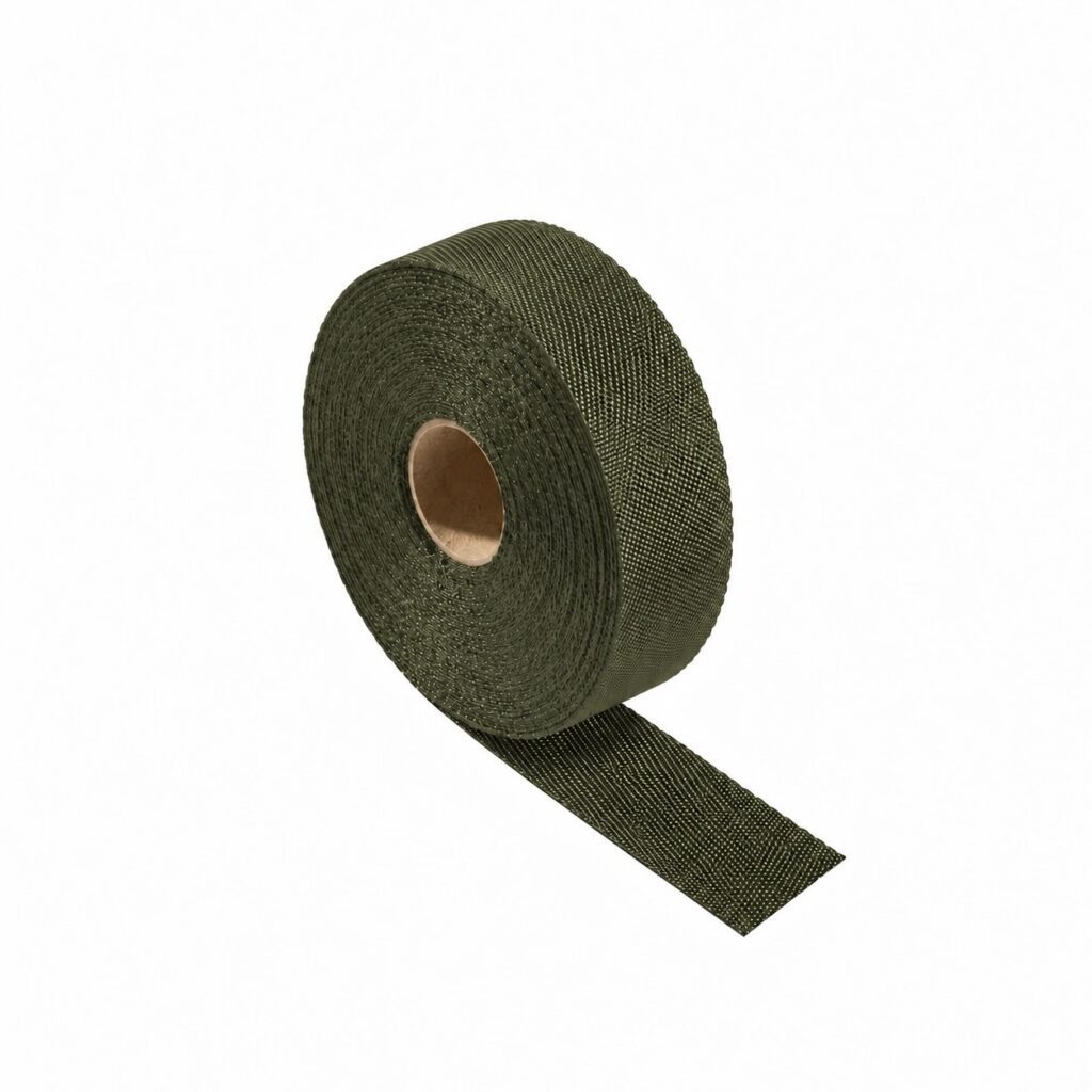 TAŚMA NOŚNA 40mm OLIWKOWY#433 - WZÓR 4 (5mb) – miniatura