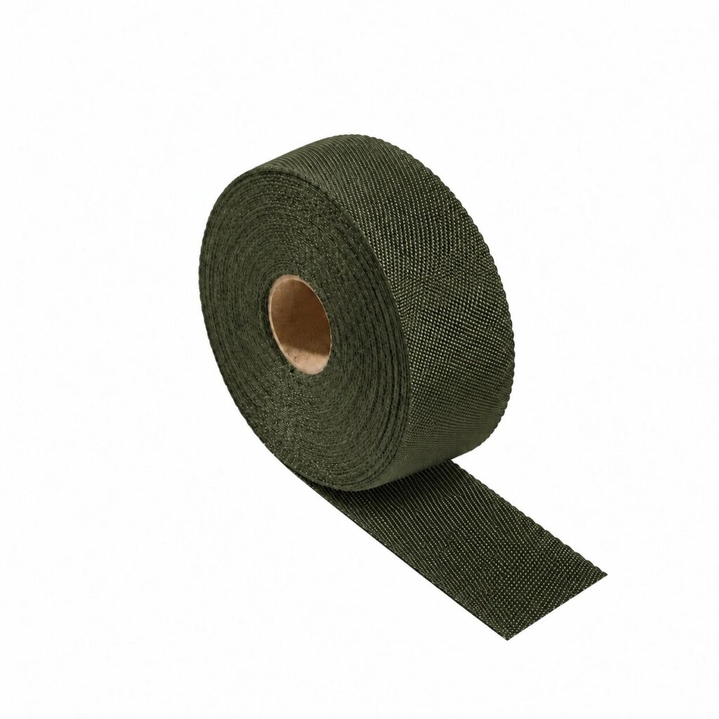 TAŚMA NOŚNA 50mm OLIWKOWY#433 - WZÓR 4 (5mb) – miniatura